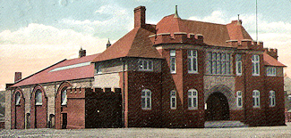 Postcard of Burslem drill Hall in 1912 - Click to enlarge